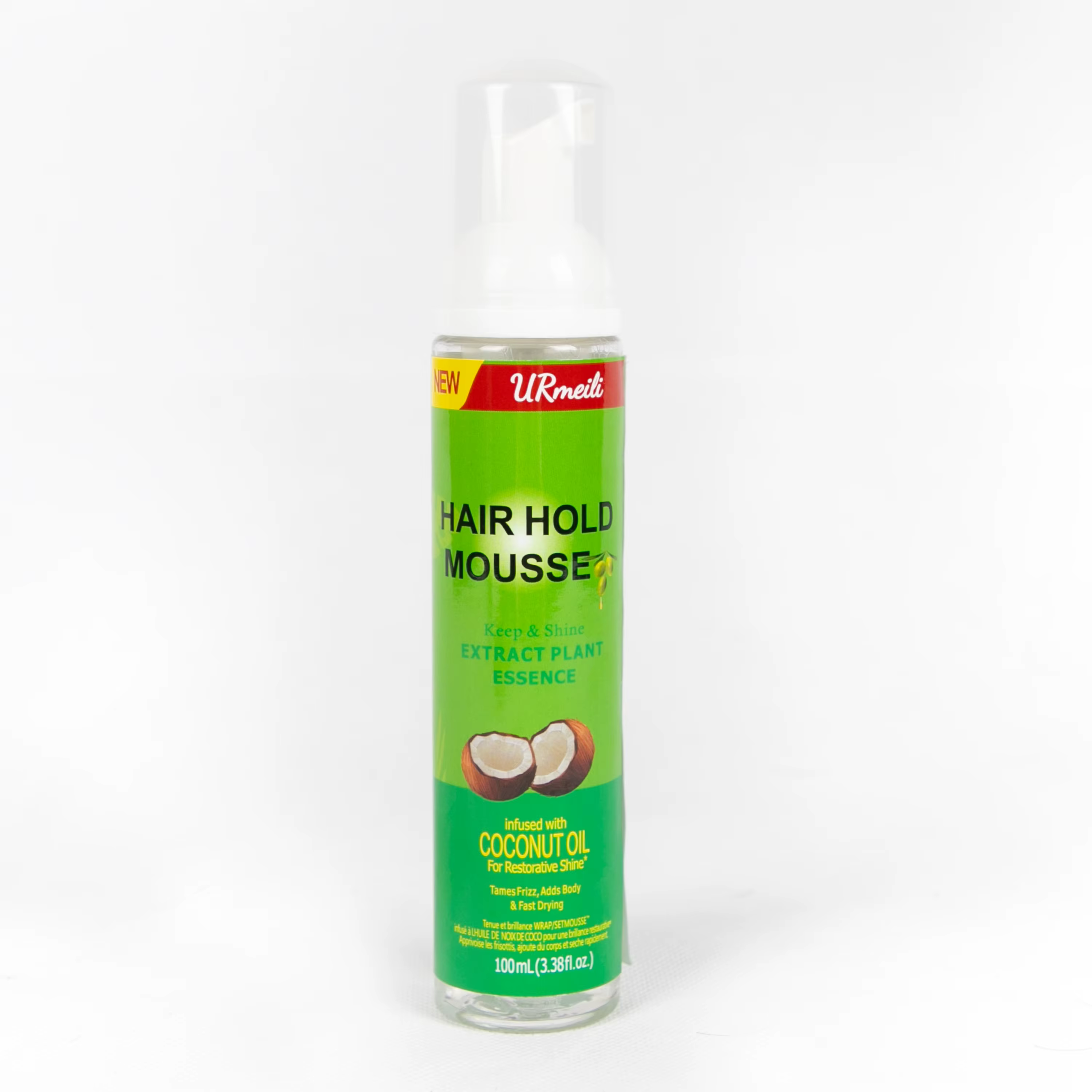 Mousse bouclée pour contrôle des frisottis Mousse coiffante 100Ml mousse pour cheveux bouclés défini