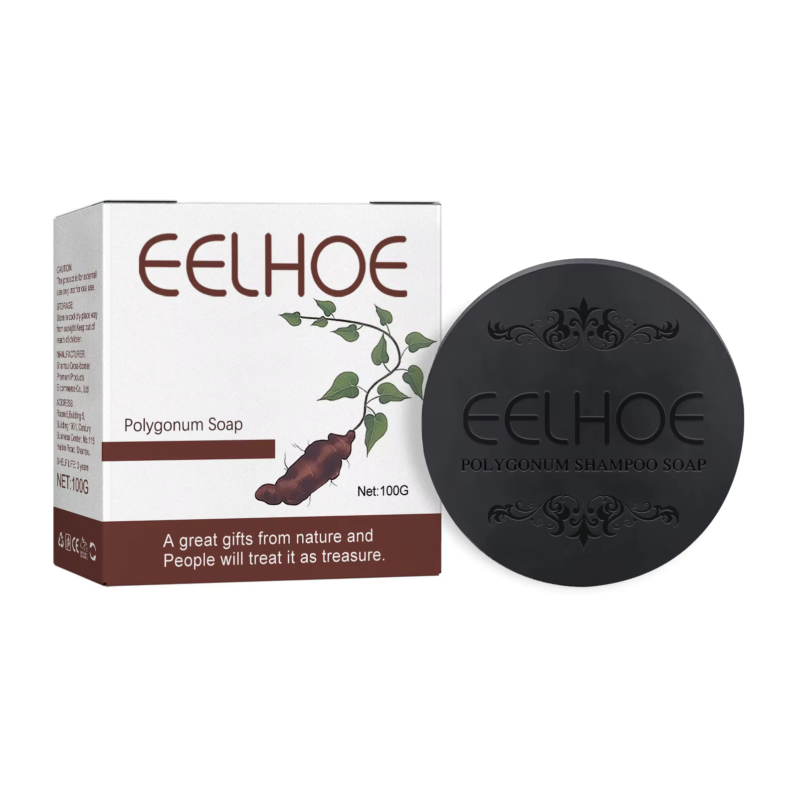 100g à base de plantes croissance des cheveux Anti perte de cheveux hydratant volumateur shampooing 