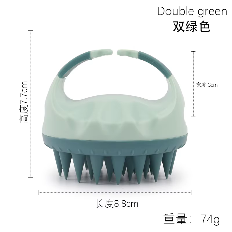 Brosse de massage pour shampoing nettoyant - Conception de la poignée, tête de brosse exfoliante, ou