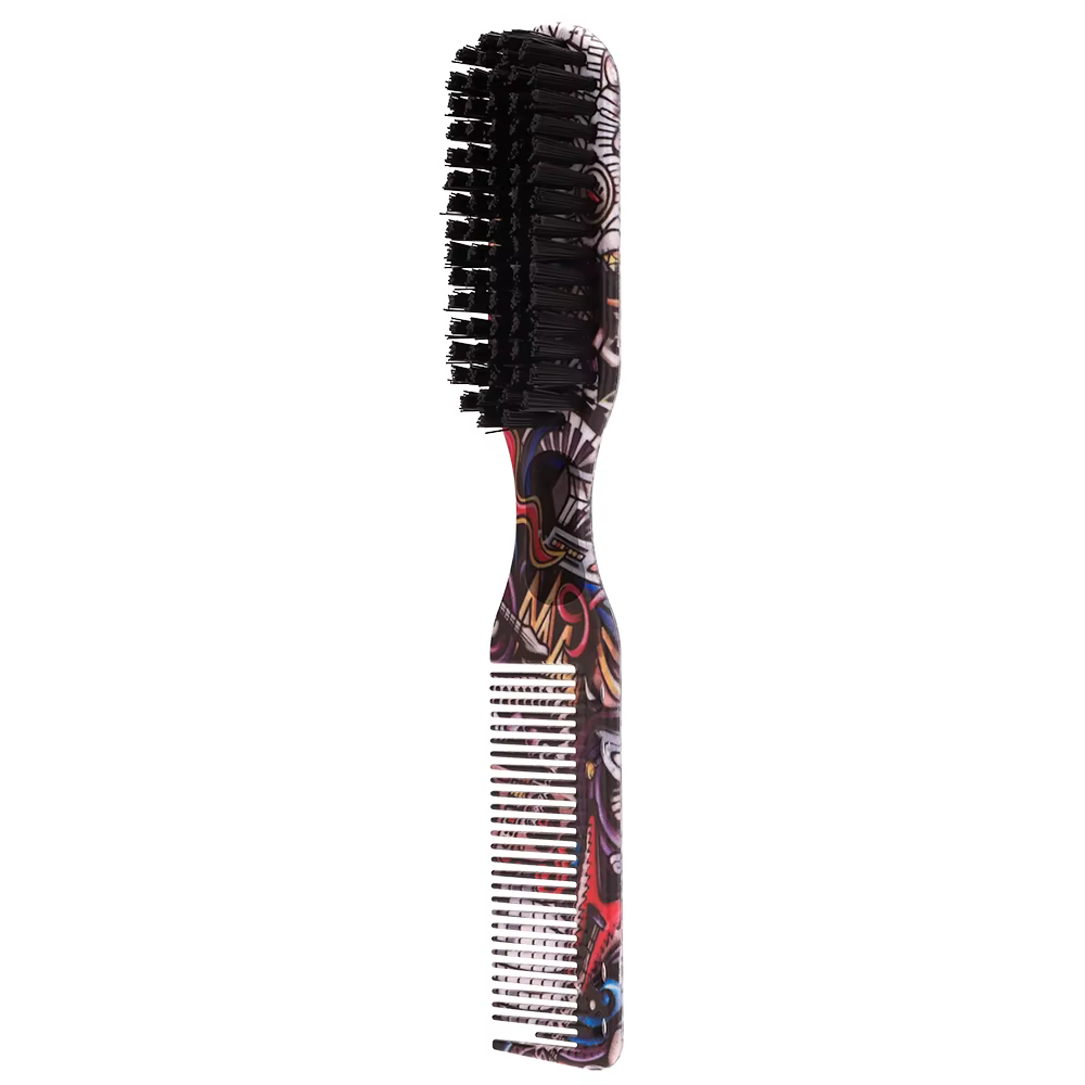 Peigne Double face tête d'huile peigne brosse cheveux barbe forme double usage peignes professionnel