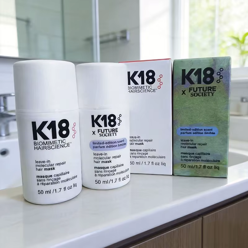Masque capillaire réparateur moléculaire à la kératine K18 sans rinçage, traitement profond à la kér