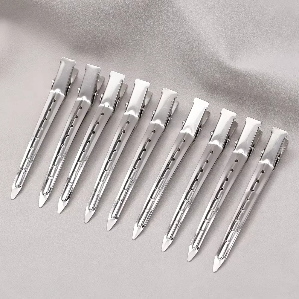 Pinces de soins capillaires pour femmes, pinces de séparation en métal et acier pour coiffure, barbi