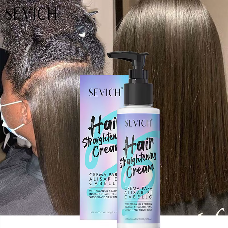 Crème lissante professionnelle à la kératine, 100ml, traitement endommagé, lissage plus rapide, soin