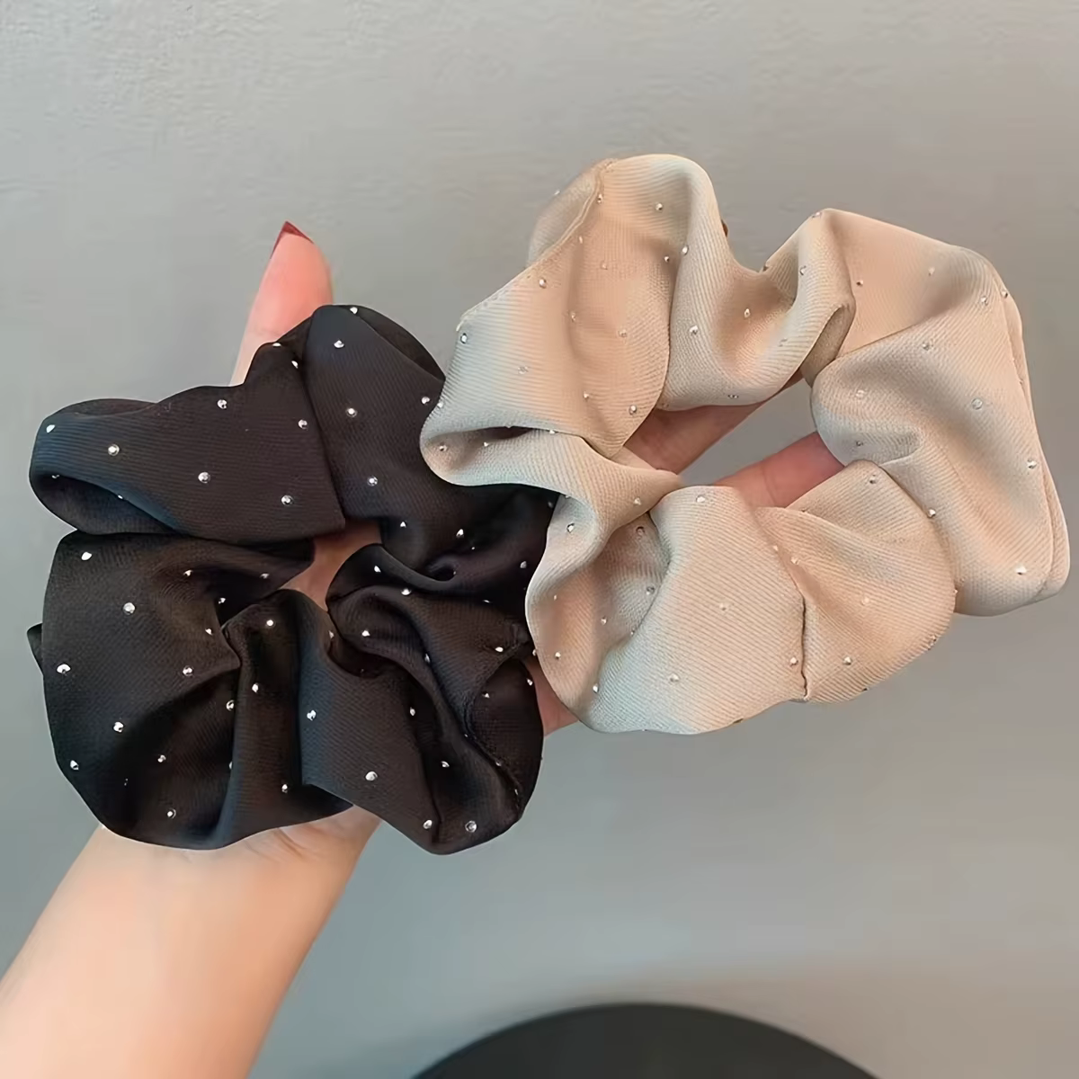 Chouchous en satin avec décor de biscuits, cravates douces et confortables pour cheveux, queue de ch