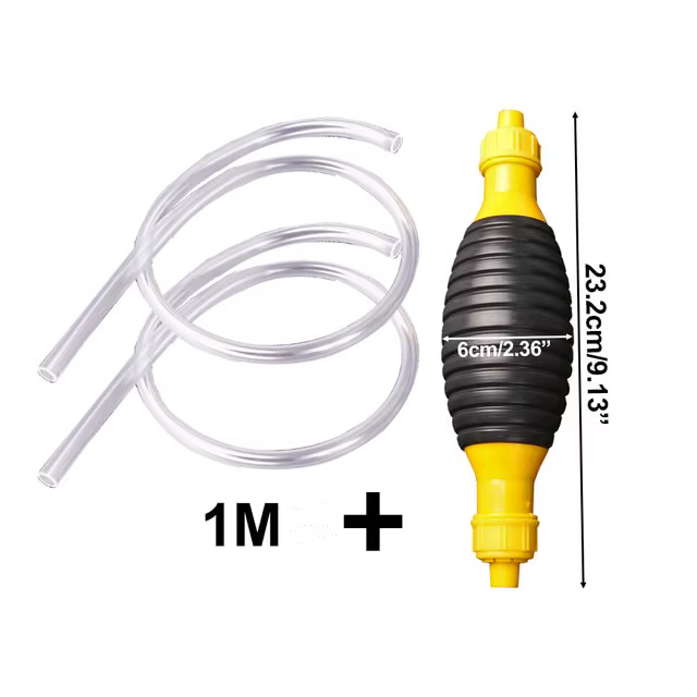 Pompe à carburant manuelle avec ventouse pour voiture, transfert d'huile, économiseur de carburant,
