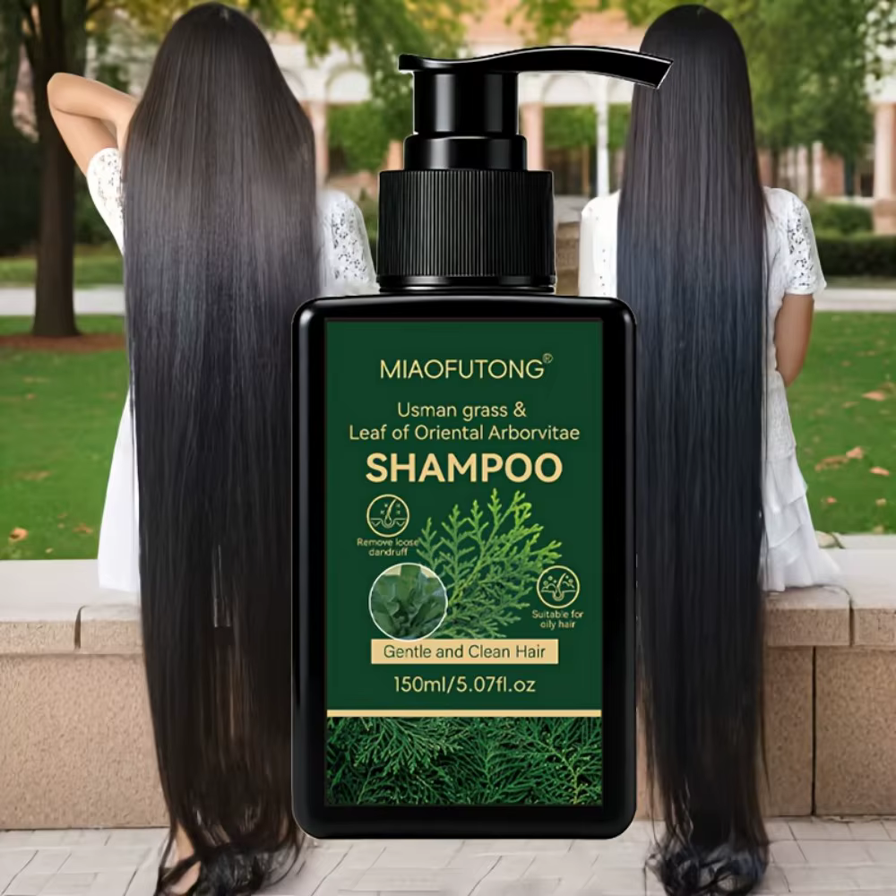 Shampoo biologique à base de feuilles d'Usmania et d'Arborvitae orientale pour la croissance des che