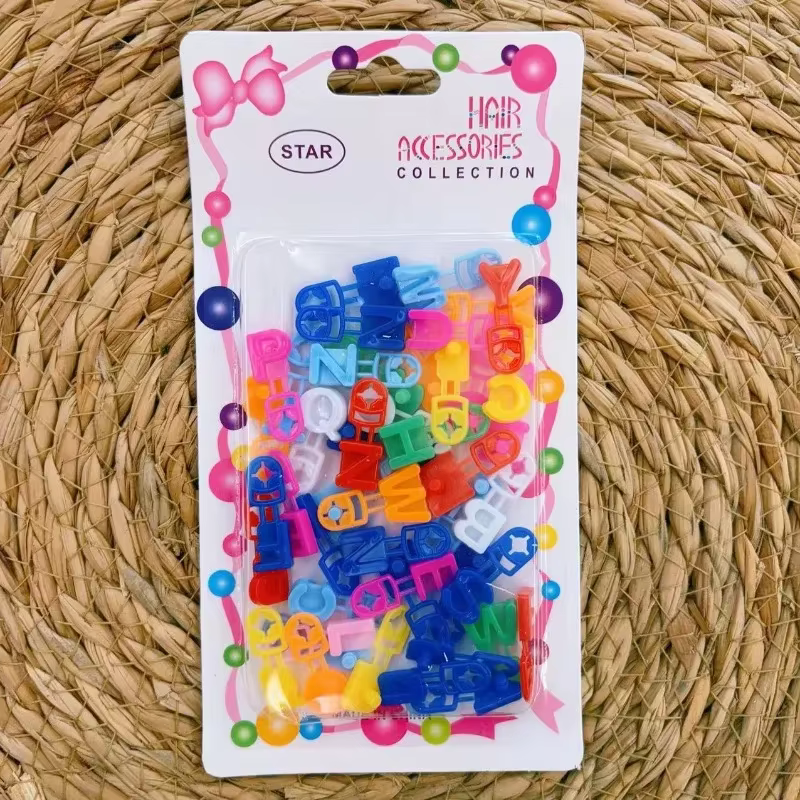 360 pièces/8 paquets = 360 pièces) a B C Mini lettre pince à cheveux griffes pour enfants/filles tre