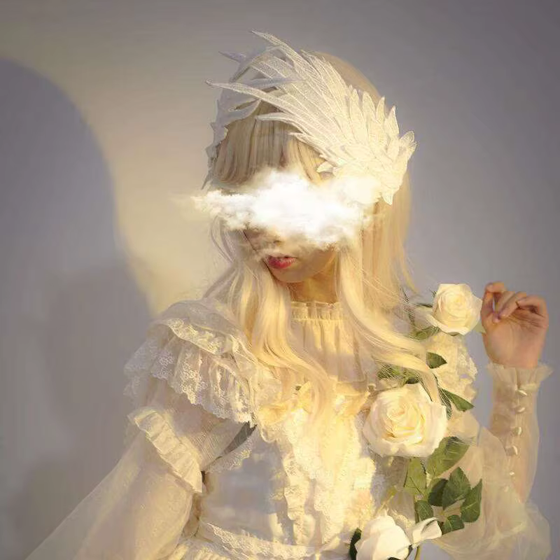Pinces à cheveux ailes d'ange en plumes, Barrette Lolita, épingle à cheveux, Anime Cosplay, accessoi