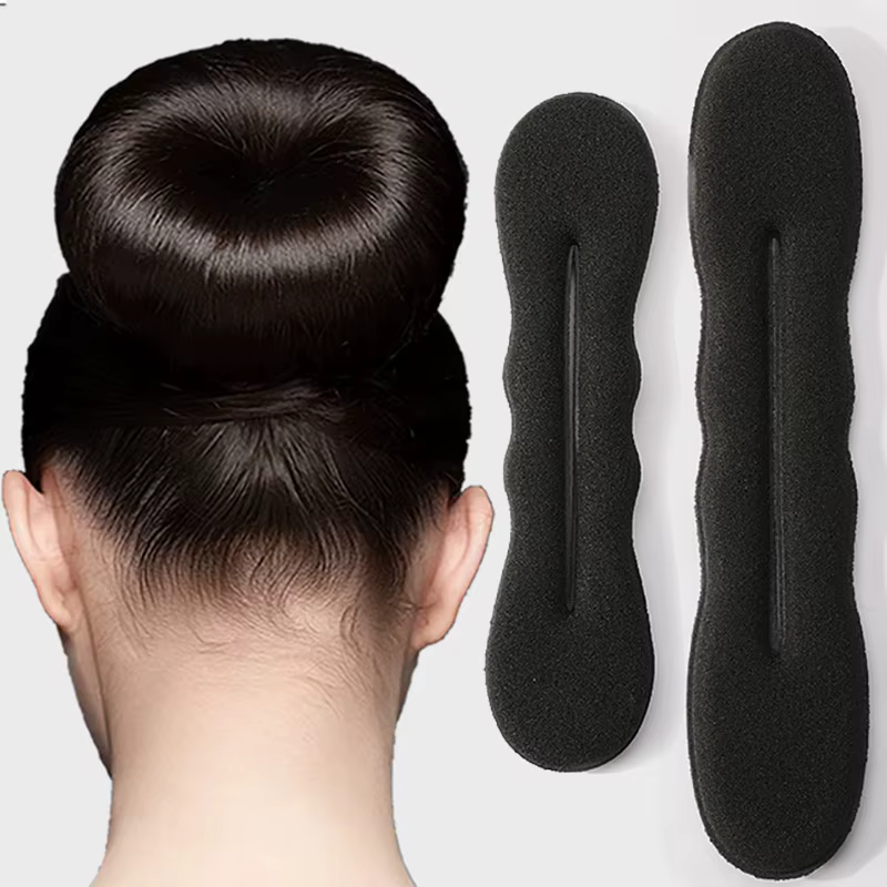 Éponge En Plastique Boucle Bouclés Cheveux Créateur Cheveux Chouchou Bandeau Twist Donut Bun Curler