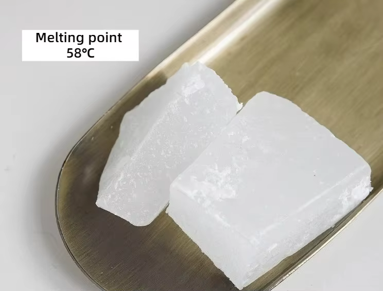 Bloc de paraffine raffinée de haute pureté, cire minérale semi-transparente, fournitures de bricolag