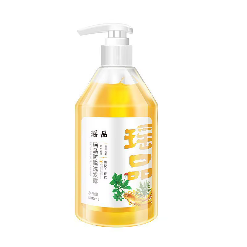 Yaopin Ginseng Shampooing Fortifiant 350ml Nourrissant Volumisant Contrôle du Sébum pour Cheveux Fin