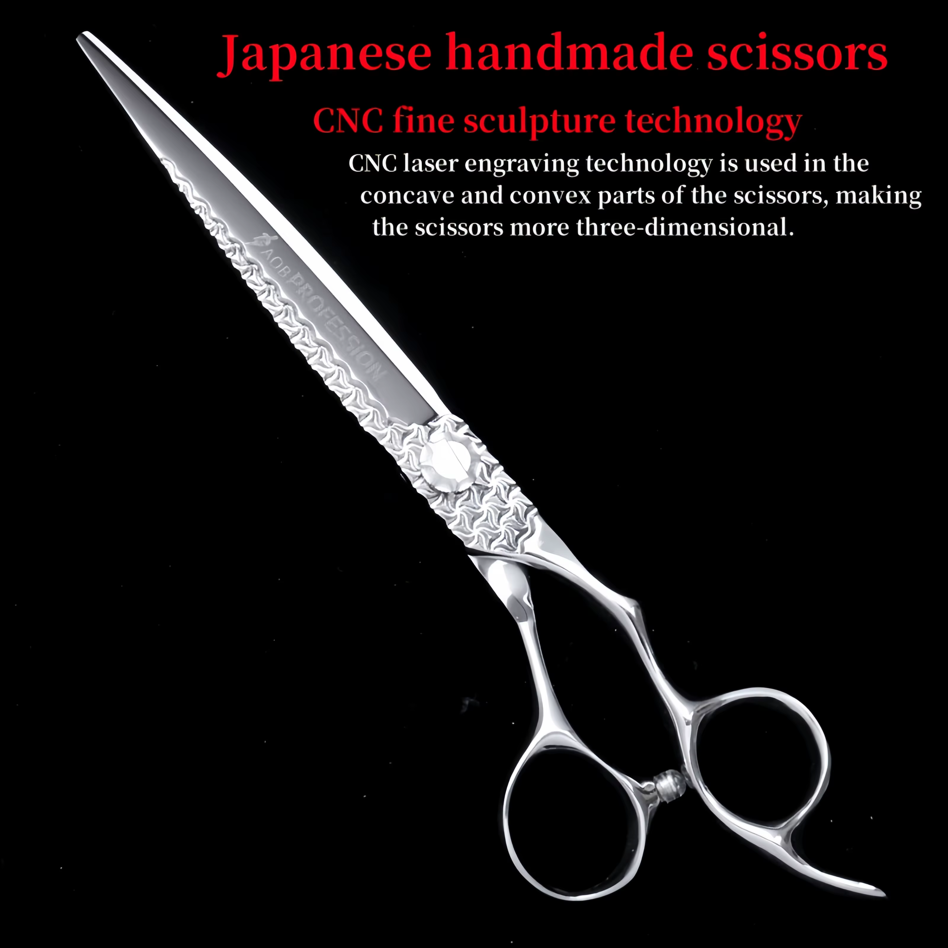 HISADA ciseaux de coiffeur ciseaux de coiffure de 7.0 pouces accessoires de barbier professionnels c