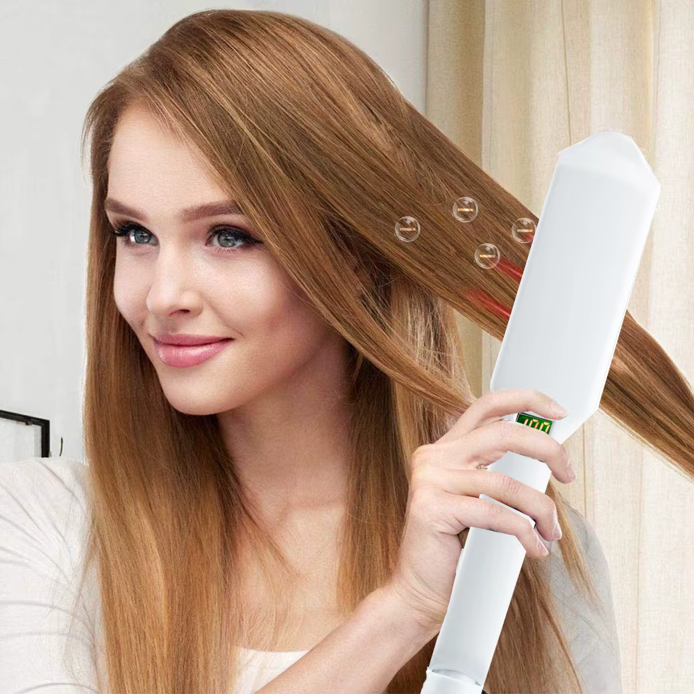 Fer de soins capillaires ultrasonique à infrarouge, récupération du traitement des cheveux endommagé