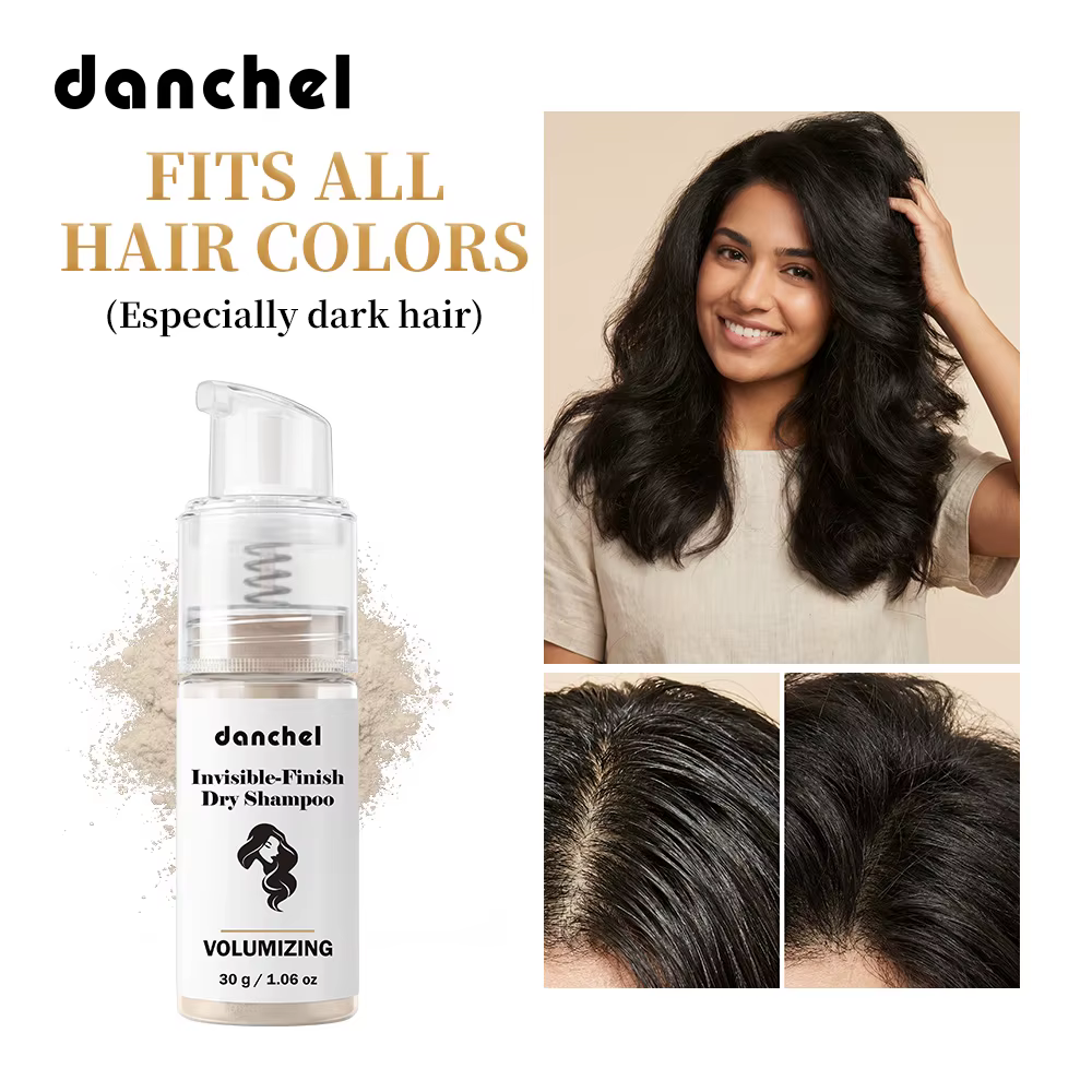Poudre de shampoing sec instantanée absorbant l'excès de sébum, rafraîchissante, effet léger, poudre