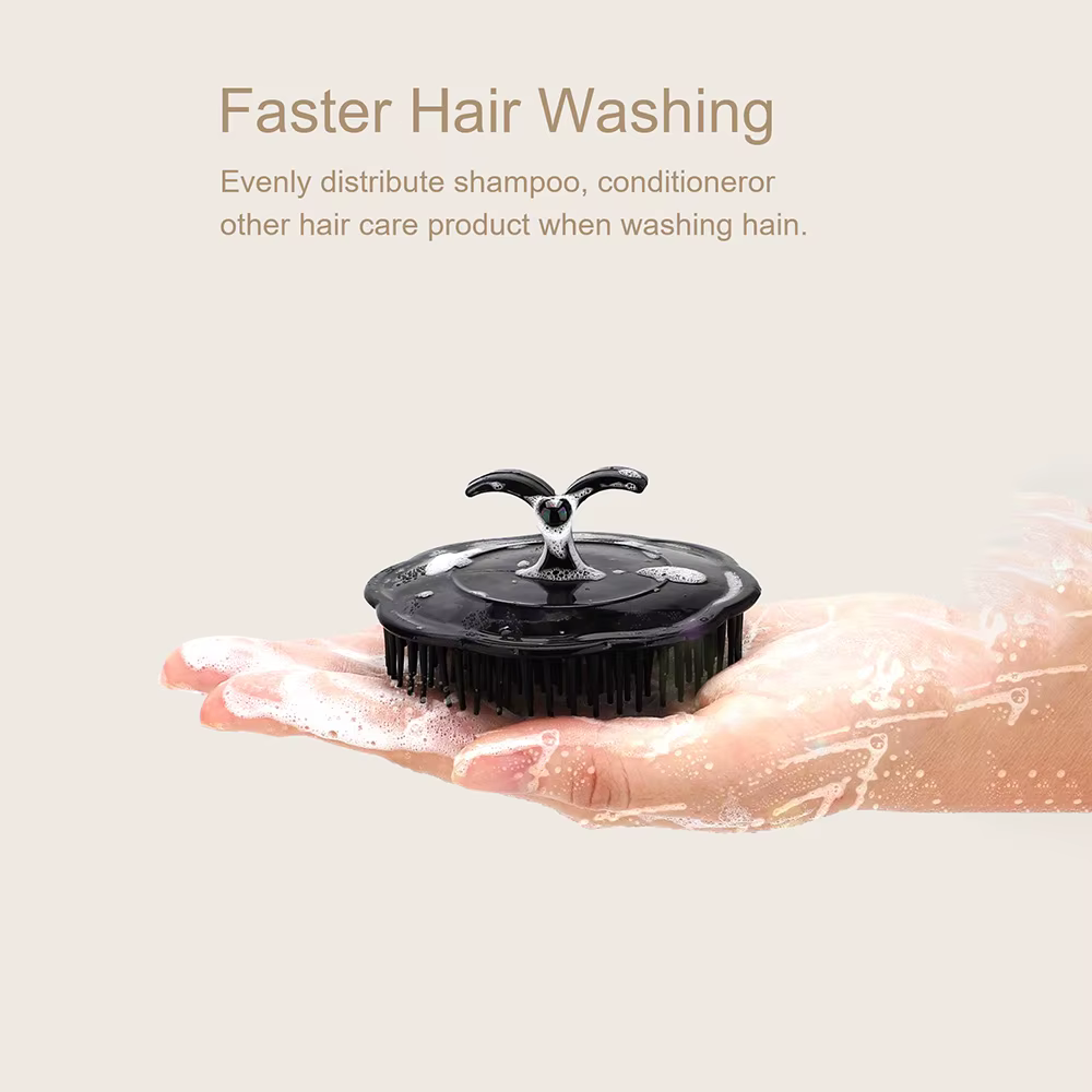 Brosse de massage du cuir chevelu pour le lavage et le soin des cheveux, soulagement des démangeaiso