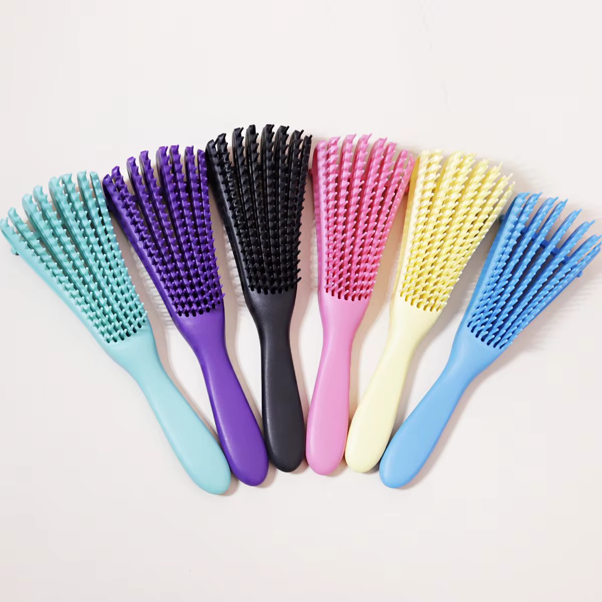 Brosse de massage du cuir chevelu, brosse à cheveux antistatique pour boucles humides, outil de coif