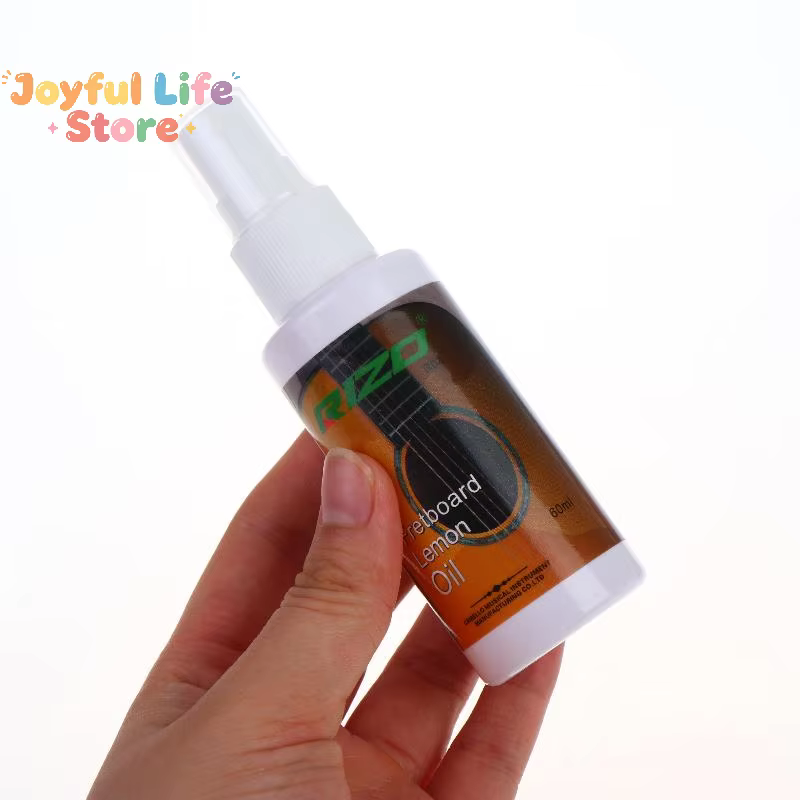 Huile de citron 60ml pour l'entretien de la touche de l'ukulélé et de la guitare, huile nettoyante e