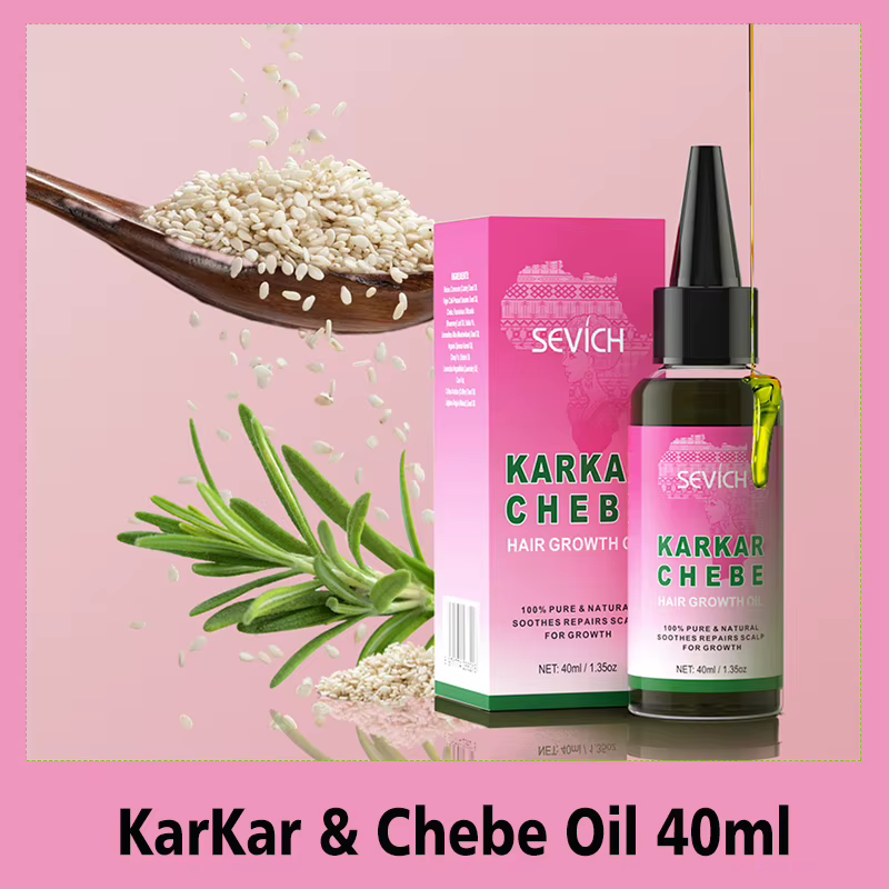 100% pur naturel Karkar Chebe huile Batana beurre huile de croissance des cheveux romarin réparation