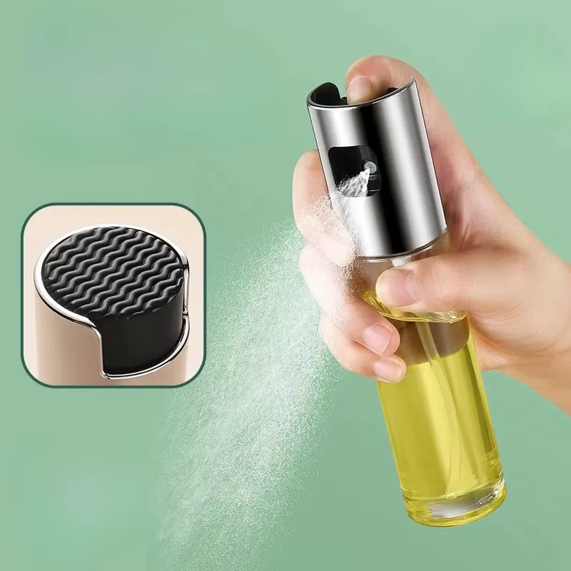 Pulvérisateur d'huile en verre pour la cuisson, vaporisateur d'olive pour salade BBQ, Gadgets de cui