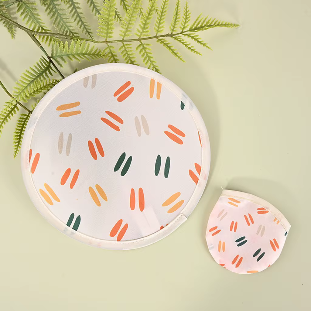 Éventail pliable rond à motifs floraux, style japonais, éventail portatif compact pour l'été