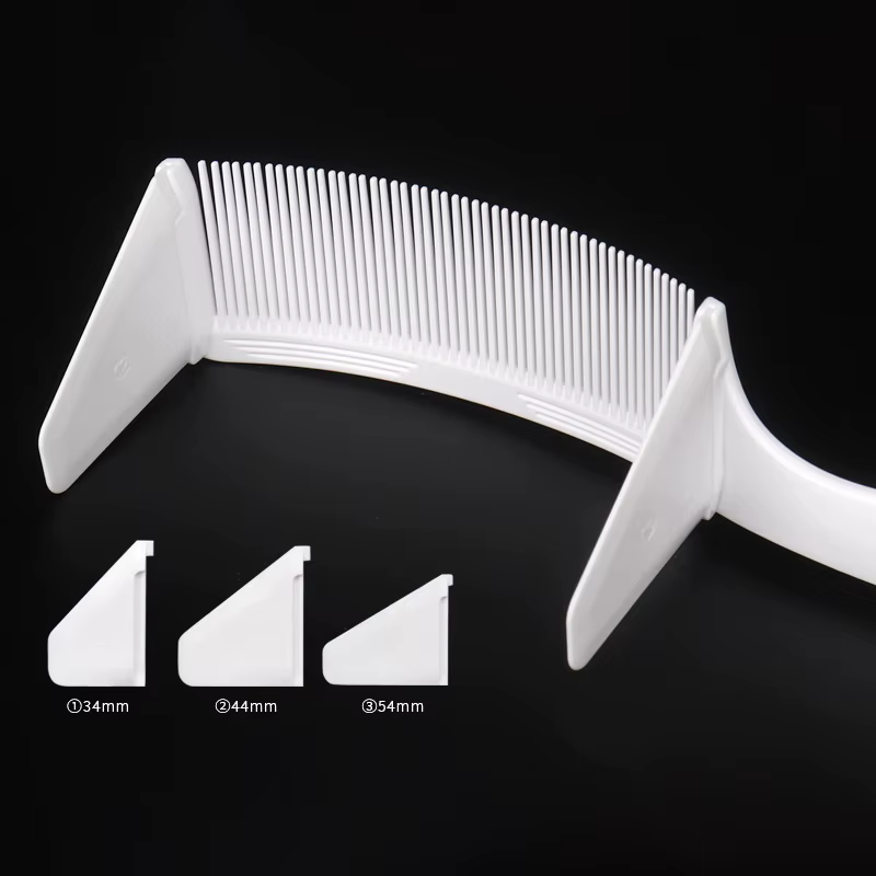 Peigne de positionnement incurvé pour barbier professionnel, 1 pièce, peigne à dessus plat résistant