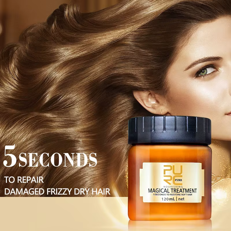 PURC – Masque capillaire de traitement magique, Masque d'infusion nutritionnelle pendant 5 secondes,