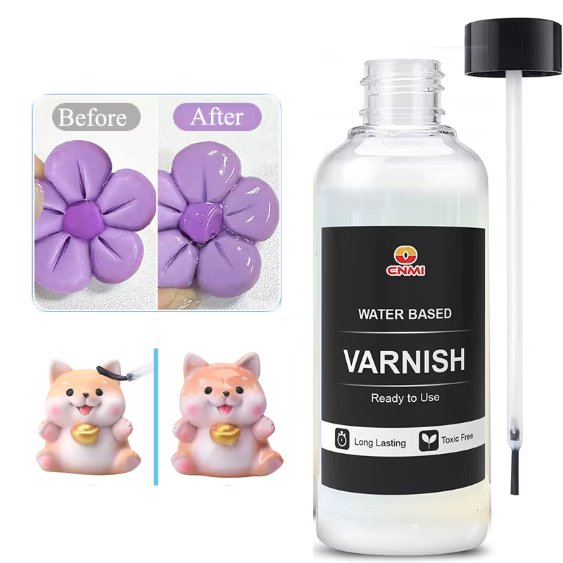 Vernis brillant pour pierre sèche à l'air, glaçage en argile, résine UV, Agent de Protection artisan
