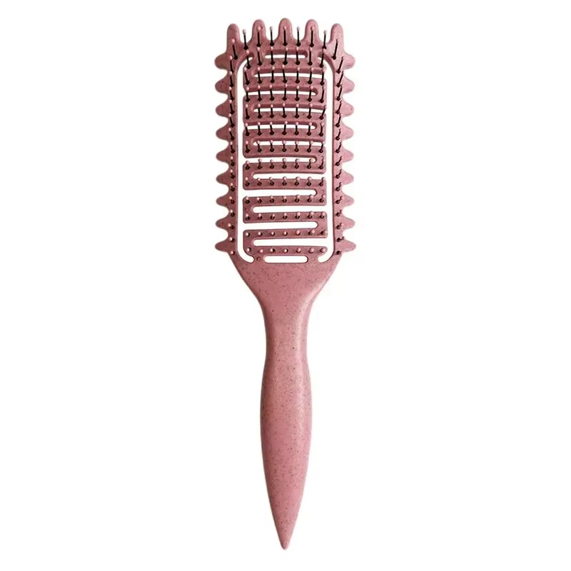 Brosse de coiffure pour cheveux bouclés et humides, brosse démêlante ajourée, peigne pour façonner l