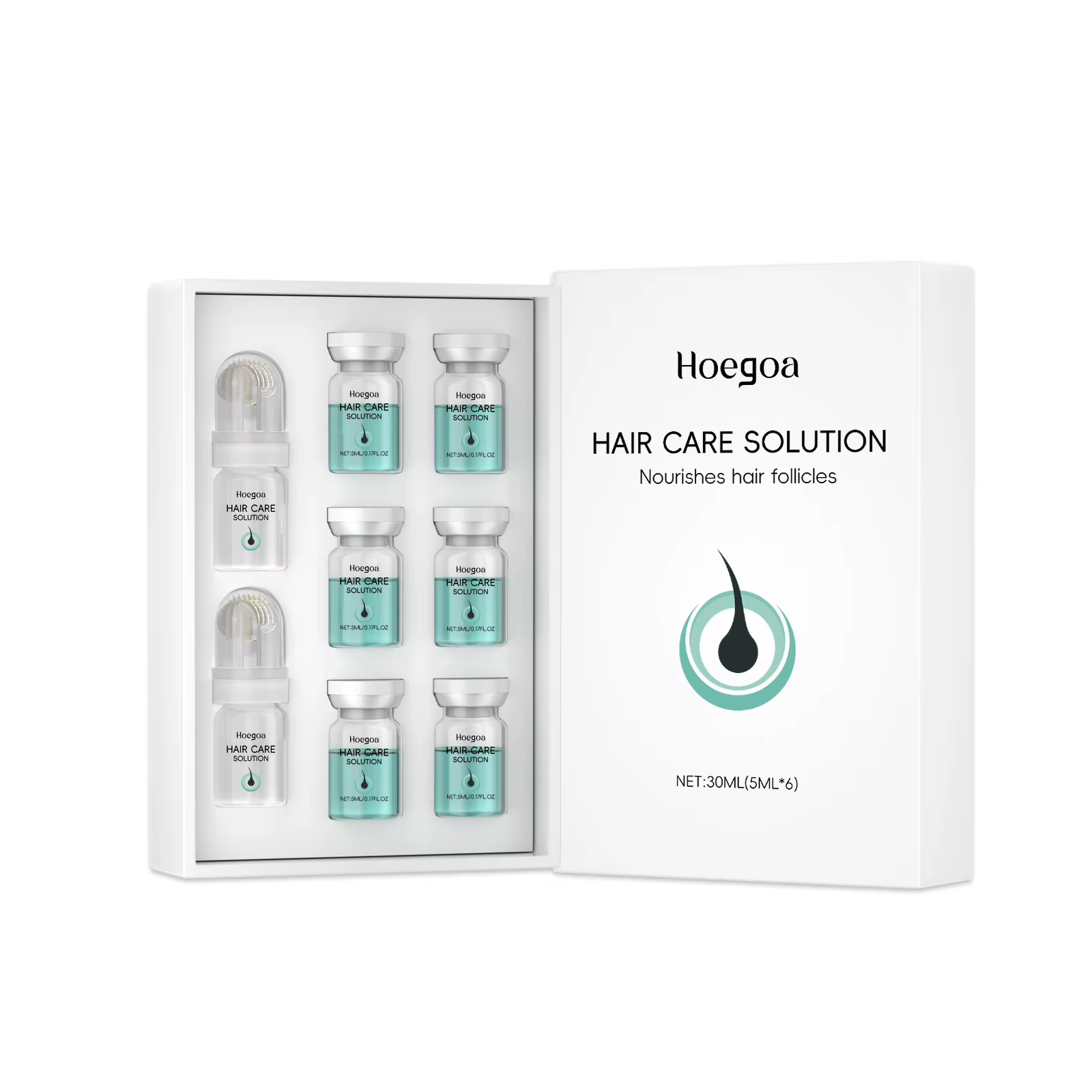 HOEGOA Essence nourrissante pour le cuir chevelu avec applicateur à bille – Soin nourrissant pour de