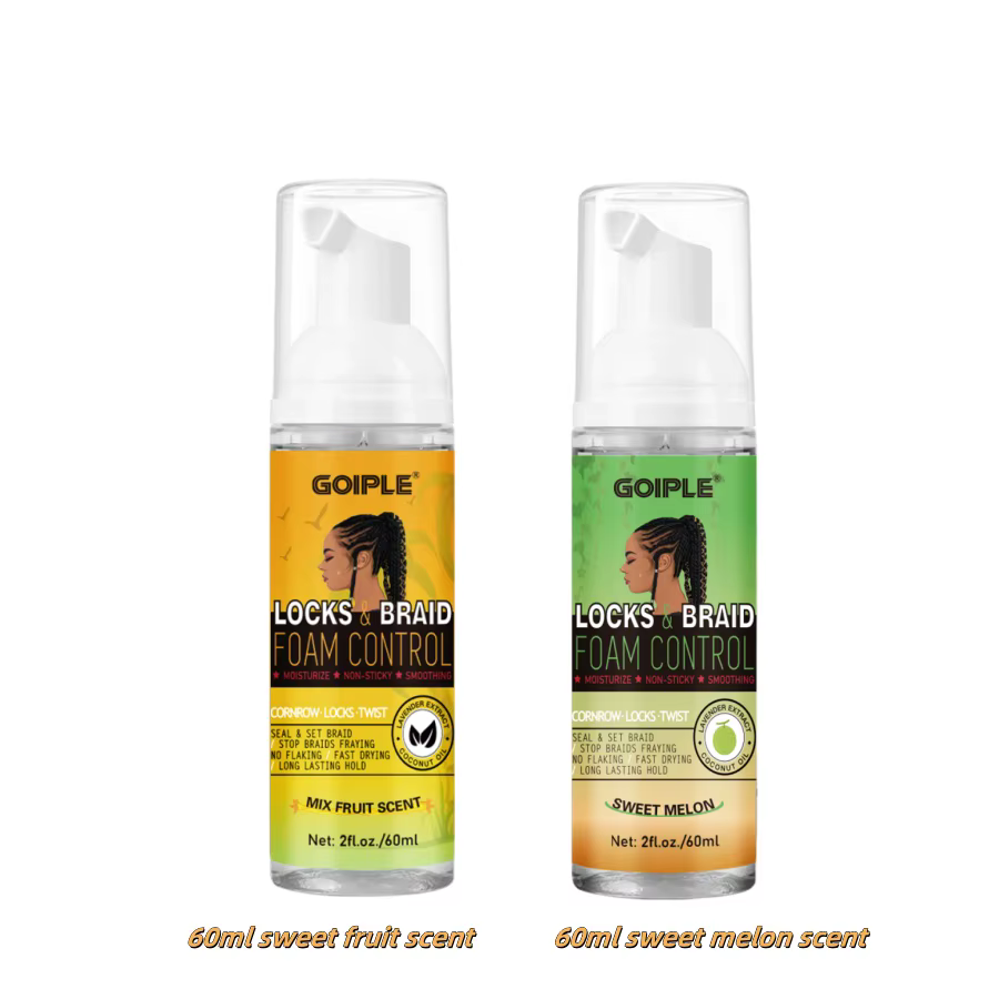Mousse tressée à haute brillance, 60ml, brume de Mousse hydratante et coiffante, contrôle des frisot