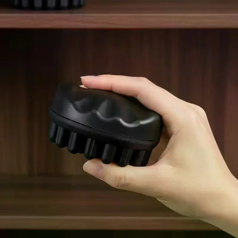 Éponge pour cheveux afro, peigne à ondulations en caoutchouc lavable, brosse à bords pour coiffure, 