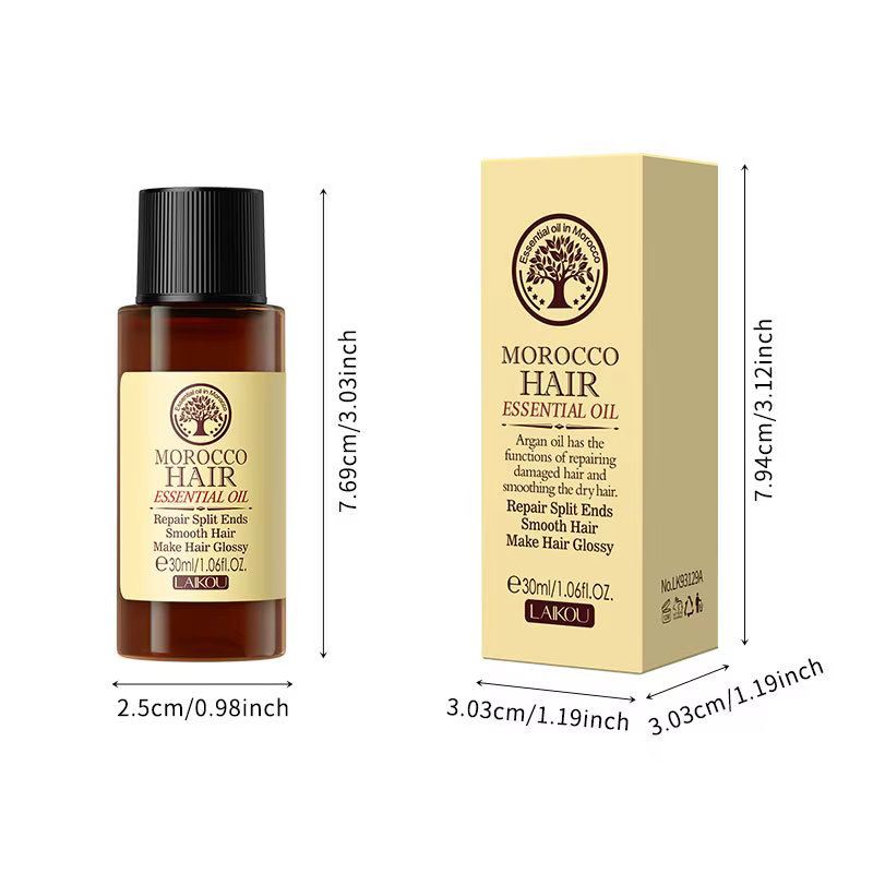 Huile essentielle d'argan Pure marocaine pour soins capillaires, 60ML, pour cheveux secs, produits d