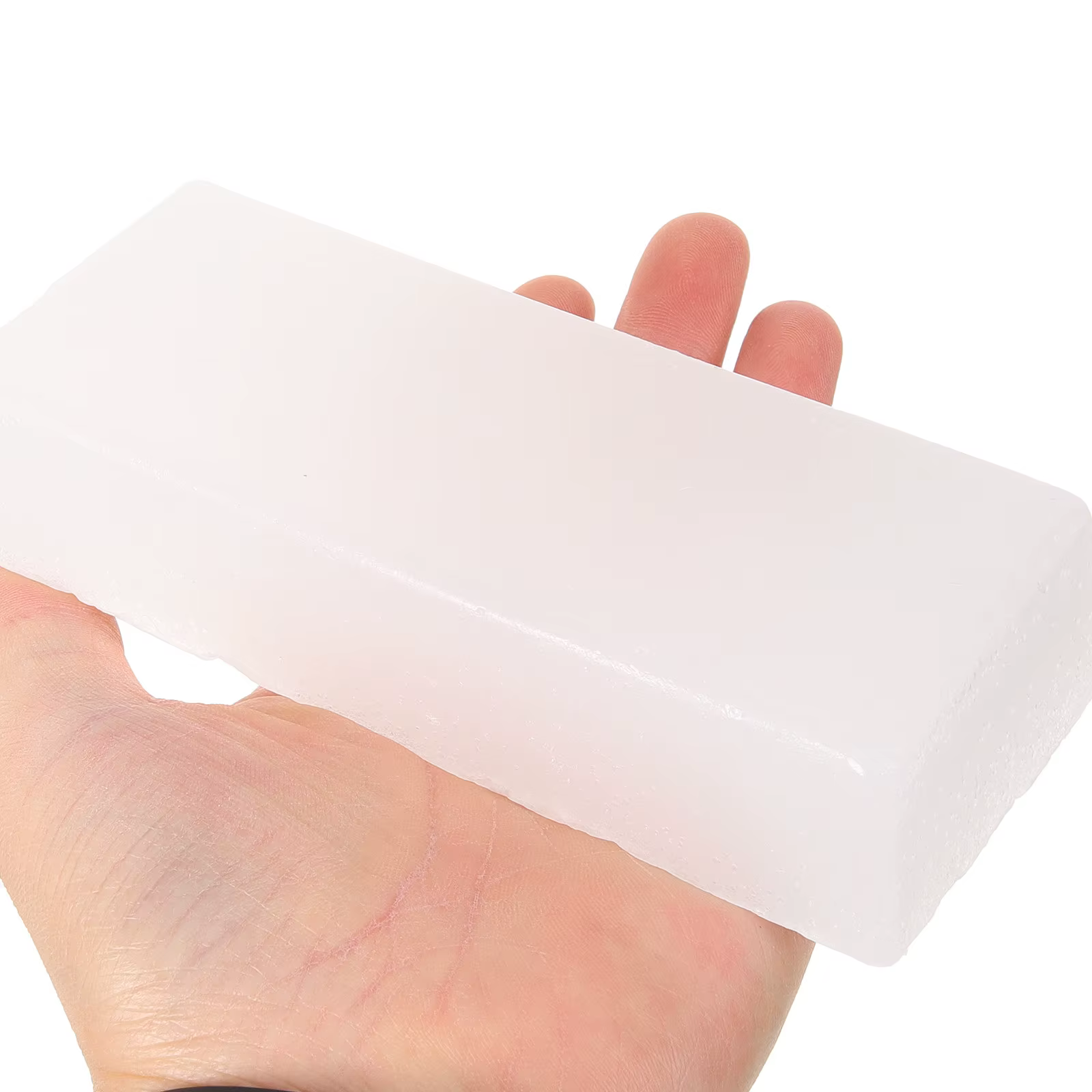 Bloc de cire de paraffine solide pratique et inodore pour la fabrication, le polissage du bois, l'en