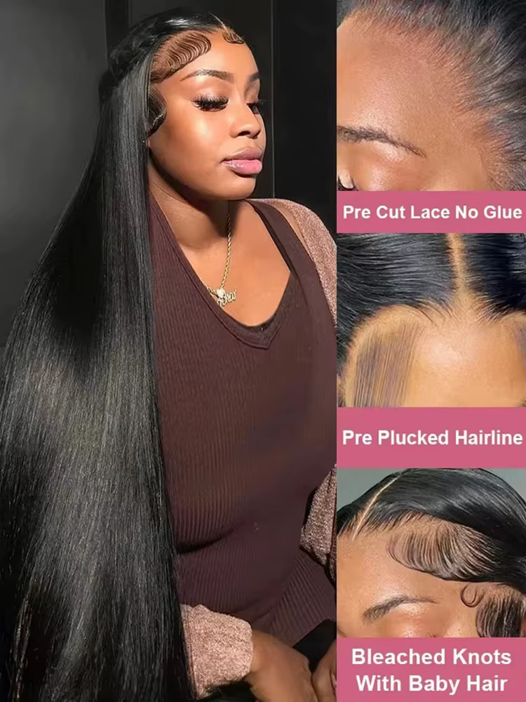 Perruques Lace Front HD Transparentes Pré-Pluckées 13x4 13x6 en Cheveux Humains Brésiliens 100% Natu