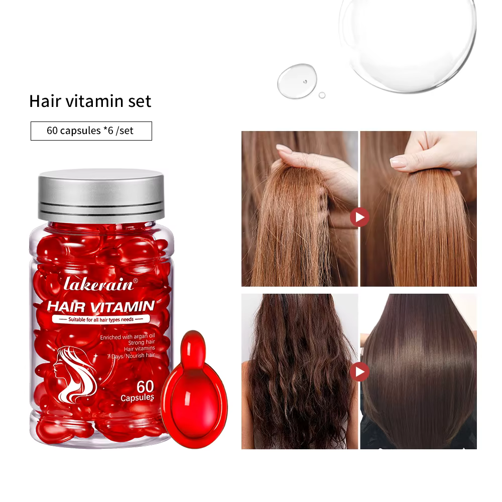 Sérum de traitement des cheveux et capsules de soin des cheveux, huile vitaminée, collecte multifonc