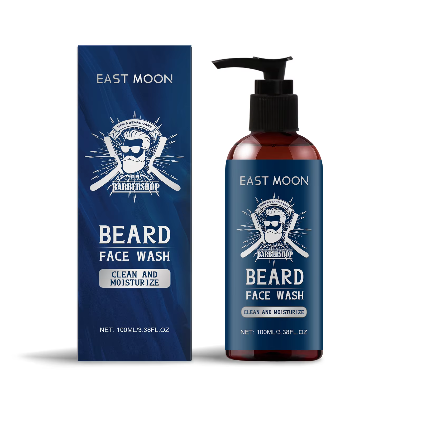 Shampoo pour barbe de qualité supérieure, adoucit la barbe rugueuse, nettoyage en profondeur, élimin