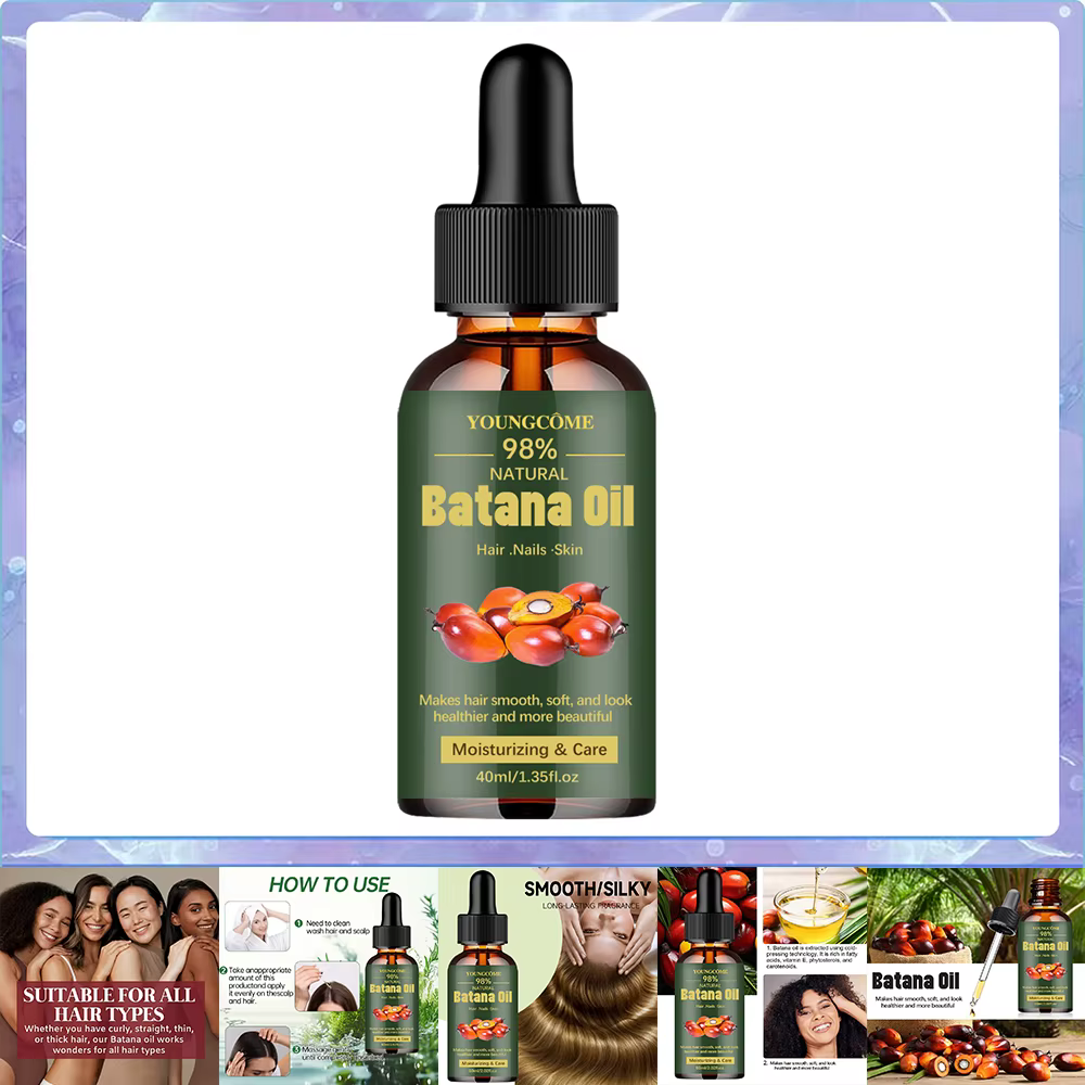 Huile de Batana naturelle pour la croissance des cheveux, huile de Batana Pure, renforce la brillanc