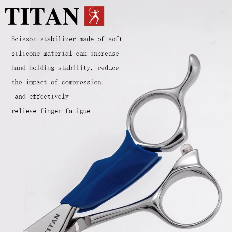 TITAN ciseaux de coiffure professionnels barbier coupe cheveux outil vg10 acier 5.5,6.0,6.5 pouces s