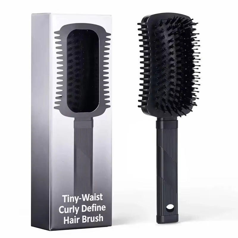 Brosse Définition de Boucles, Massage du Cuir Chevelu, Démêlante et Coiffante pour Cheveux Bouclés É
