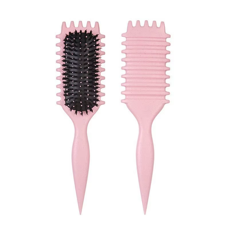 WANMEI – brosse démêlante pour cheveux bouclés, peigne de Massage du cuir chevelu avec boucles de ch