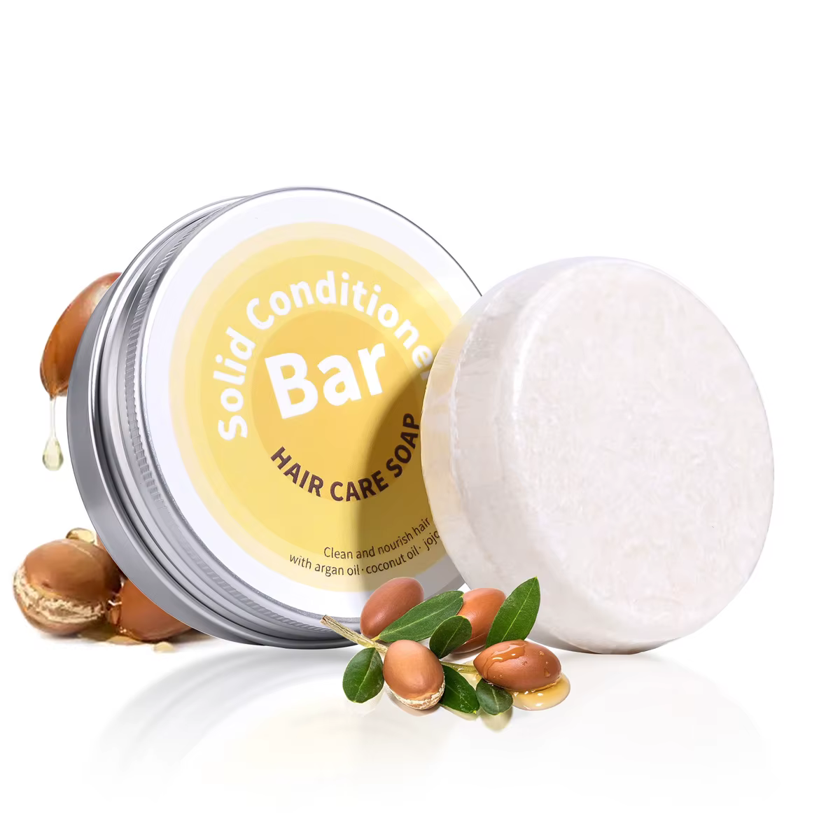 Savon revitalisant capillaire à l'huile essentielle végétale riche en huile d'argan huile de noix de