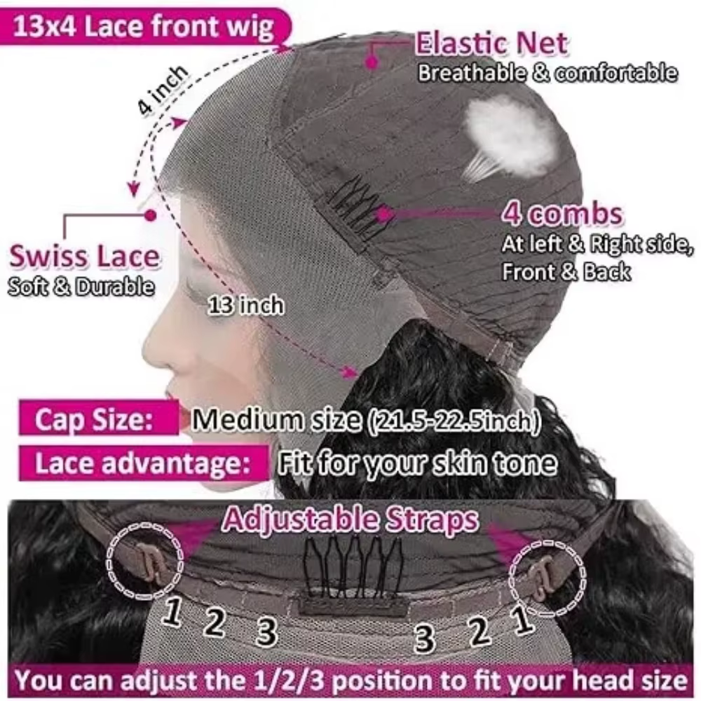 Perruque Lace Front HD 13x4 Lisse Ombré Brun Racines Blond Cendré Cheveux Humains Densité 200 pour F