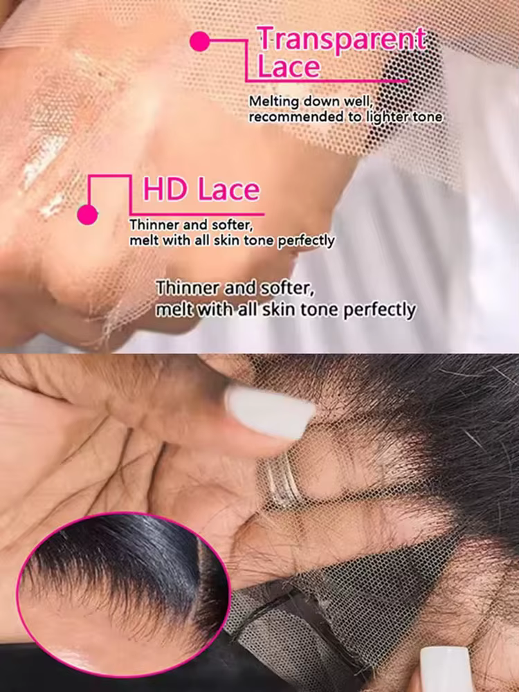 Perruques Lace Front HD Transparentes Pré-Pluckées 13x4 13x6 en Cheveux Humains Brésiliens 100% Natu