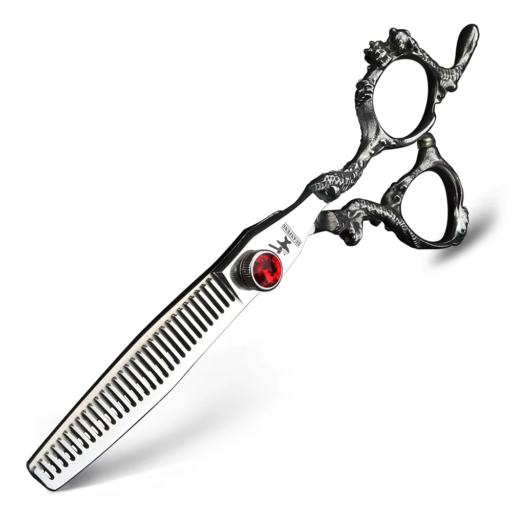 Ciseaux à cheveux à poignée de dragon, outils de coiffage de coiffeur, ciseaux de coupe, ciseaux à e