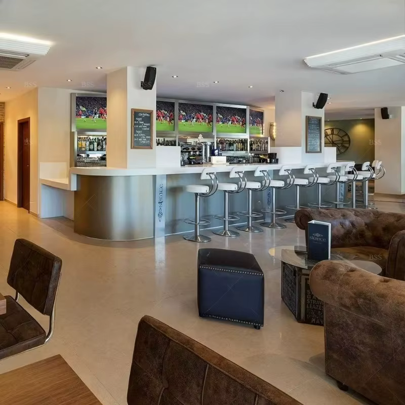 Comptoir de bar commercial pour restaurant à vendre – Idée de bar moderne et rétro, comptoir de bar