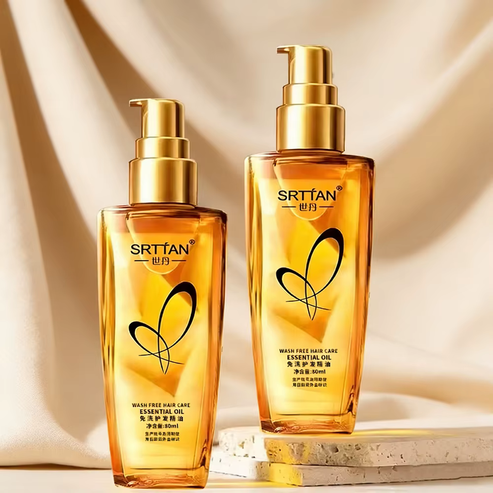 Sérum capillaire à l'huile d'argan marocaine, huile capillaire légère en spray pour pointes fourchue