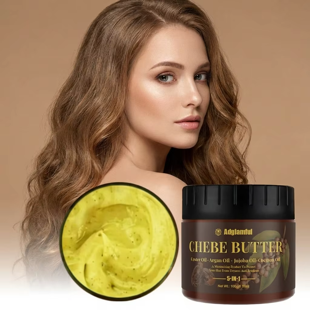 Chebe Butter Hair Oil 100g – Traitement hydratant en profondeur 5 en 1 pour le contrôle des frisotti