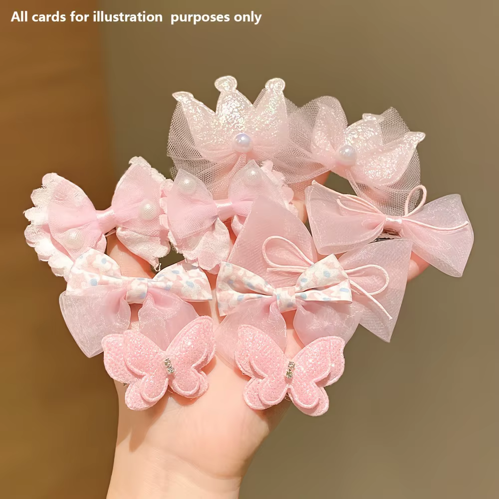 10 morceaux d'épingles à cheveux rose doux sont mignons et polyvalents
