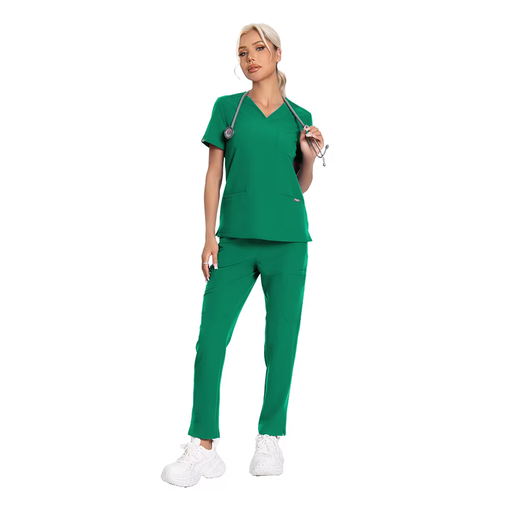 Ensemble de blouses d'infirmière pour femmes, uniforme médical, haut et pantalon, résistant aux liqu