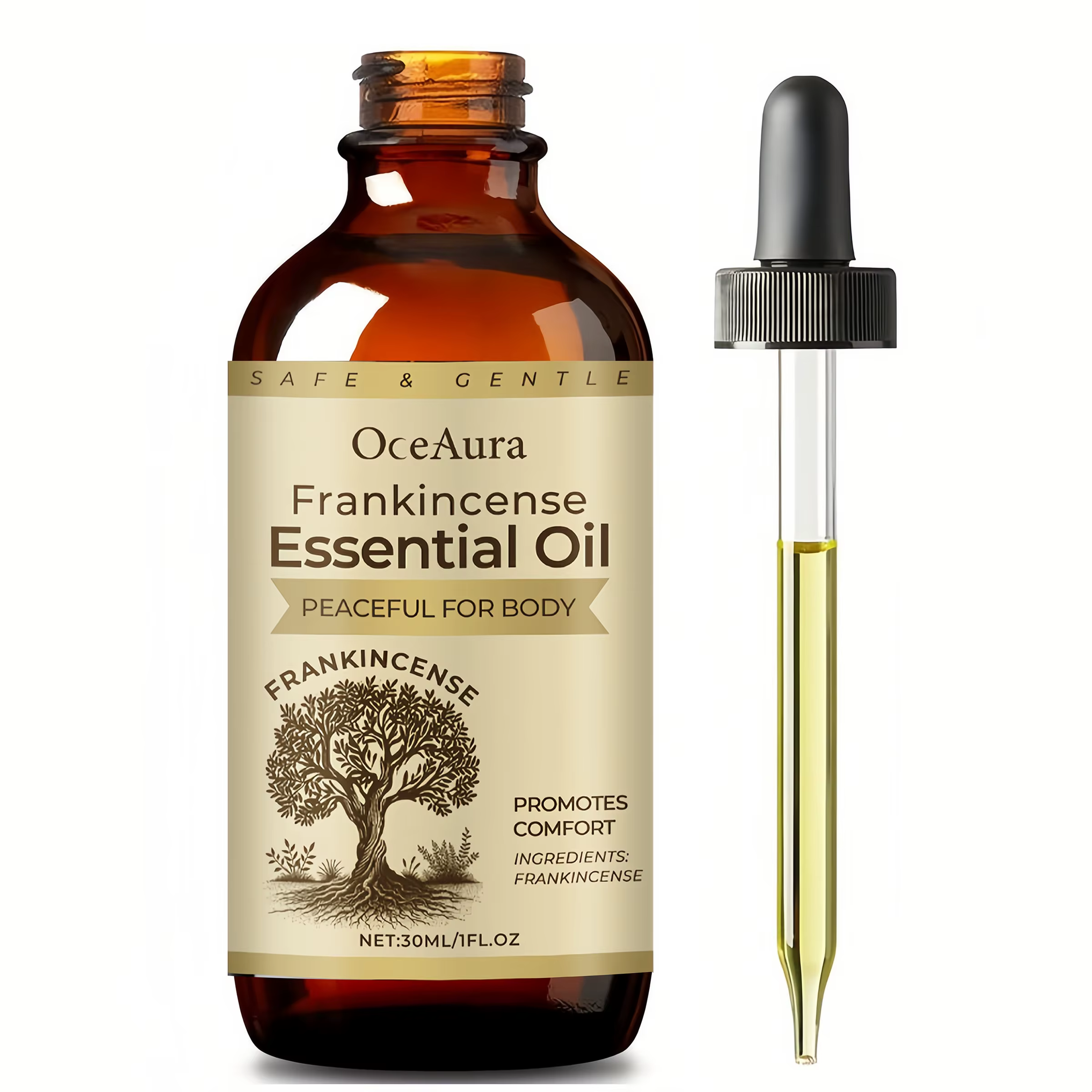 Huile essentielle d'encens 30ML, huile de soin du corps pour apaiser les muscles des épaules et du d